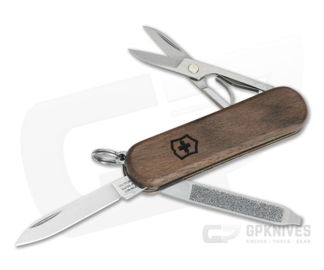 Victorinox Classic SD Wood Swiss Army Pocket Knife