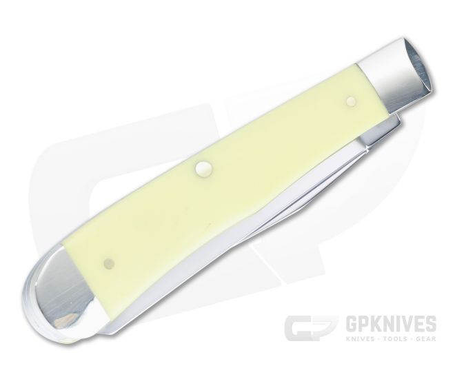 Case Yellow Handle Trapper Pocket Knife