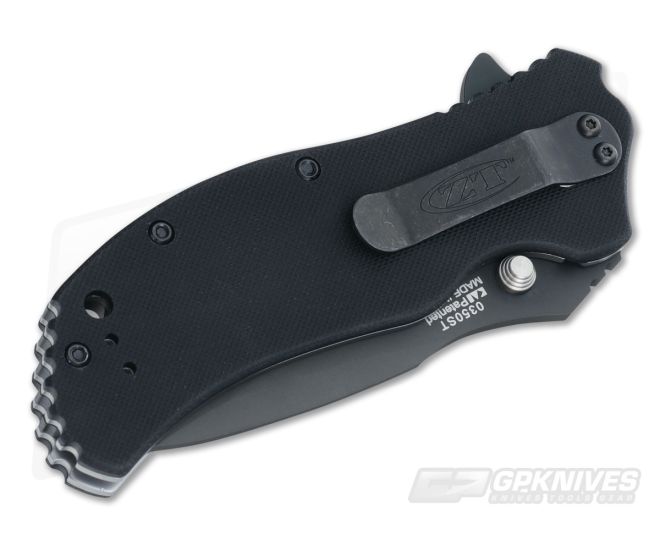 Zero Tolerance 0350ST Black DLC Serrated S30V Black G10 Assisted Flipper  Folding Knife For Sale