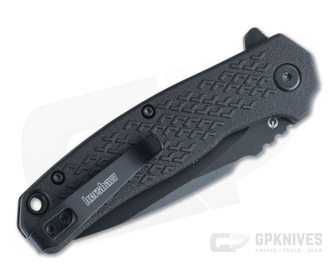 Kershaw Lithium Folding Knife Black GFN/Stainless Steel Handle