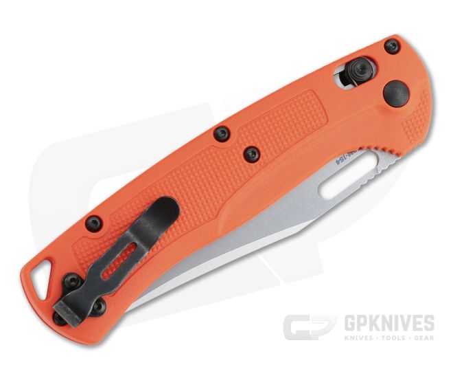 Benchmade Taggedout 15535 Orange Grivory & CPM-154 Stainless