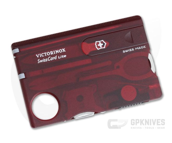 Card　Lite　Victorinox　Ruby　Credit　Red　SwissCard　Sale　Multi-Tool　For