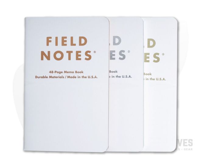Field Notes Group Eleven Metallic Hot Foil Dot Graph Paper Memo Notebook 3  Pack For Sale
