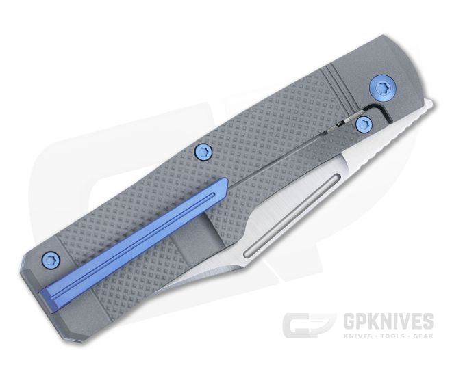 Jack Wolf Knives Gunslinger Jack Titanium Checkered Flipper GUNSL 