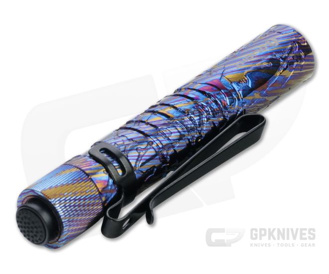 Olight i3T EOS LTD Titanium Damascus 180 Lumens AAA Slim Tail