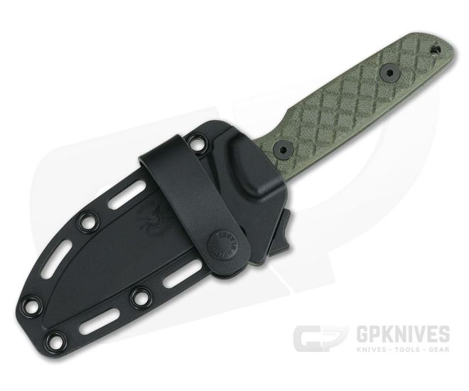 Spartan Blades Alala SBSL004BKGR Black 1095 Green Micarta Silver Line Fixed Blade  Knife For Sale