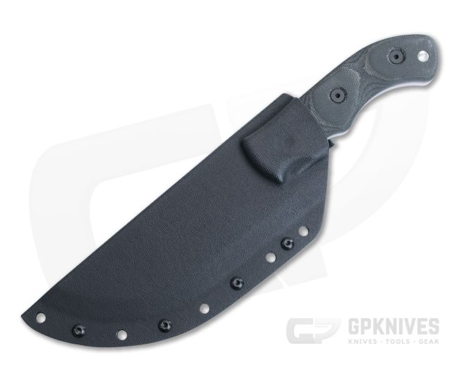 TOPS Tom Brown Tracker #3 Tumbled Stainless Steel with Black Micarta Handle  for Sale