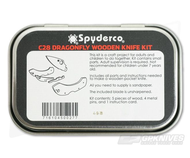 Spyderco Dragonfly Wooden Knife Kit