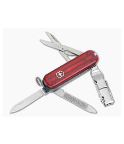 Victorinox Nail Clip 580 Ruby Translucent Red Swiss Army Knife 0.6463.T-X2