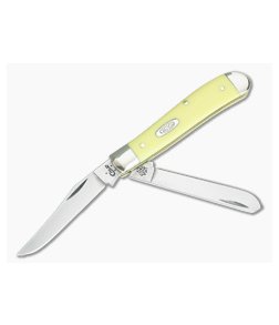 Case Mini Trapper Yellow Synthetic Handle Slipjoint 00029