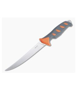 Buck Knives Hookset Fresh 6" Satin Gray/Orange Fixed Blade Fillet Knife 0144ORS