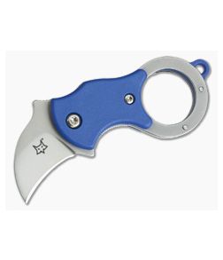 Fox Knives Mini-Ka Liner Lock Key Ring Karambit Blue FRN 01FX323