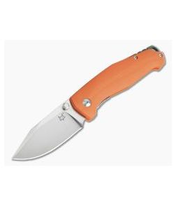 Fox Knives TUR Vox Design Orange G10 Satin N690Co Liner Lock Folder 523OR