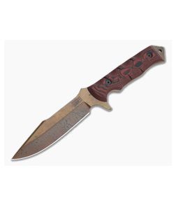 Dawson Knives Mojave 6 Bowie Arizona Copper 3V Red/Black G10 Fixed Blade