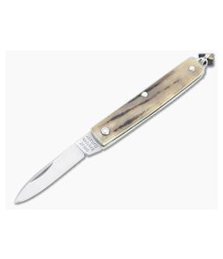 Great Eastern Cutlery #05 PPP Keychain Knife Pen Blade Sambar Stag Slip Joint Folder 052121-SS-25