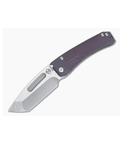 Medford Knives Slim Midi Tanto Tumbled S35VN Violet Titanium Frame Lock Folder