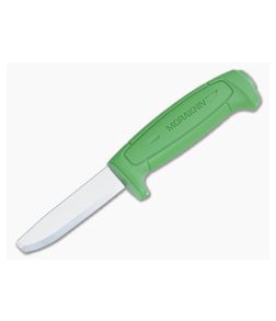 Mora of Sweden Safe Green Handle Blunt Tip Fixed Knife Carbon Steel 12244