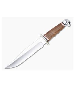 Kabar 1236 Bowie Stacked Leather Fixed Blade 