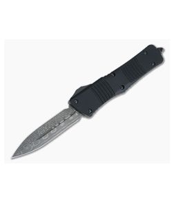 Microtech Combat Troodon Signature D/E Damascus Standard Ringed Hardware OTF Automatic 142-16S