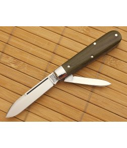 Tidioute Cutlery #14 Lick Creek Boys Knife 2-Blade Green Micarta