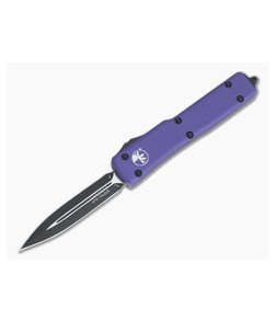 Microtech UTX-70 Double Edge Black 204P Purple OTF Automatic Knife 147-1PU