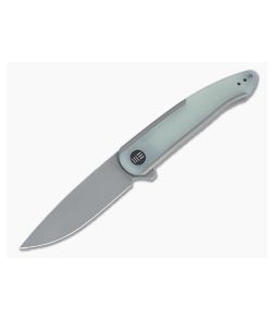 WE Knives Smooth Sentinel Gray Stonewashed 20CV Natural G10 Inlaid Flipper WE20043-2