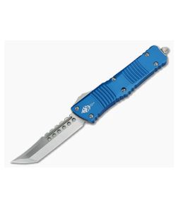 Microtech Combat Troodon Hellhound Signature Series Stonewashed Blue OTF Automatic 219-10BLS