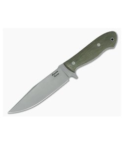 Camerer Knives Recon Elmax Green Canvas Micarta Fixed Blade