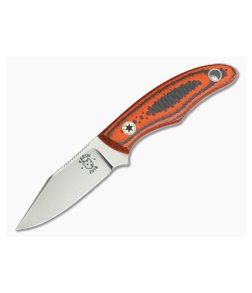 Tom Krein Custom Cayenne Orange Carbon Fiber CTS-XHP EDC Fixed Blade