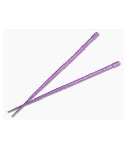 Steve Kelly TiSushi Sticks Ultraviolet Anodized w/ Milling Titanium Chopsticks