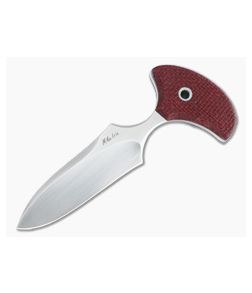 Mike Irie Custom Version 3 Push Dagger CPM-154 Red Burlap Micarta Fixed Blade 4816