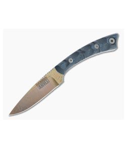 Dawson Knives Angler Arizona Copper 3V Blue/Black G10 Fixed Blade