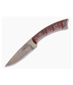 Dawson Knives Angler Arizona Copper 3V Red/Black G10 Fixed Blade