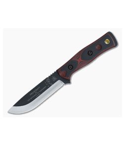 TOPS B.O.B. Fieldcraft Knife Red and Black G10