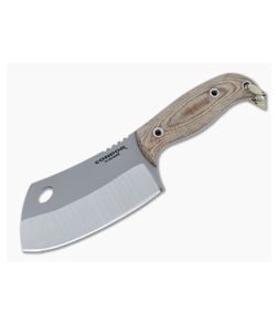 Condor Tool & Knife Primal Cleaver Natural Canvas Micarta Fixed Blade Knife 2011-4HC