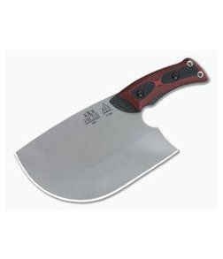 TOPS Knives XXX Dicer Tumbled 440C Red & Black G10 Kitchen Knife DCRX-01