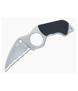 Spyderco Swick 5 Large Wharncliffe Serrated LC200N Fixed Blade Neck Knife FB14S5