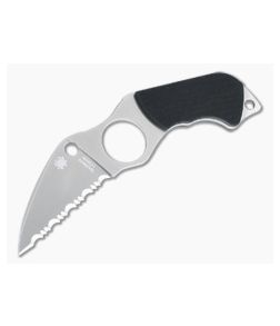 Spyderco Swick 6 Small Wharncliffe Serrated LC200N Fixed Blade Neck Knife FB14S6