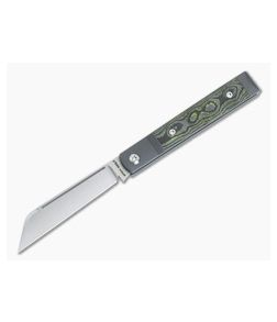 Jack Wolf Knives Feelgood Jack Limoncello CamoCarbon Satin S90V Wharncliffe FEELG-01-CCLC