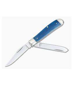 Cold Steel Traditional Mini Trapper Smooth Blue Bone Slip Joint Folder