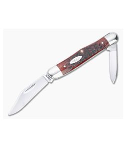 Case XX Stag/Antler Handle Red Collectible Folding Knives for sale