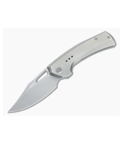 WE Knives Nefaris Polished Bead Blasted Titanium 20CV Blade WE22040D-2