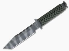 Strider Knives BT-SS Fixed Knife TigerStriped and Cord Wrapped