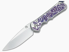 Chris Reeve Large Inkosi CAD Custom Purple Scroll 3.6